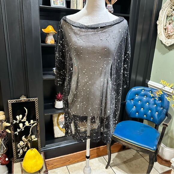 Constellation Sheer Top One Size Fits All - Picture 1 of 12